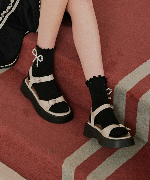 Double Buckle Strap Platform Sandals (att6009)