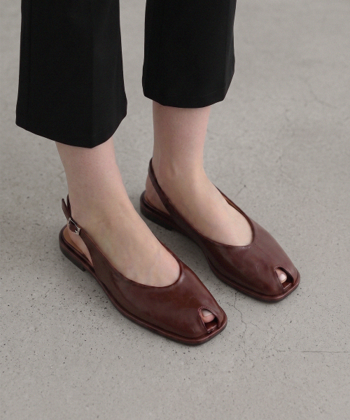 Keyhole Slingback Flats (att6010)