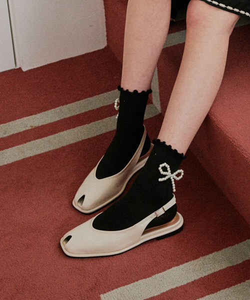Keyhole Slingback Flats (att6010)