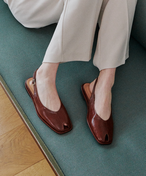 Keyhole Slingback Flats (att6010)