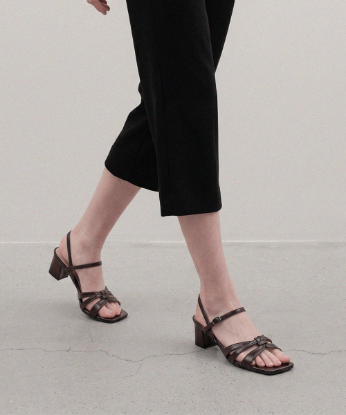 Twist Strap Mid Heel Sandals (att8002)