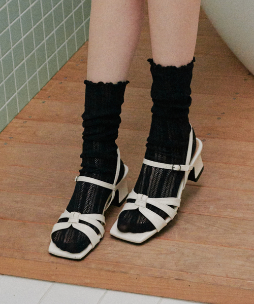 Twist Strap Mid Heel Sandals (att8002)