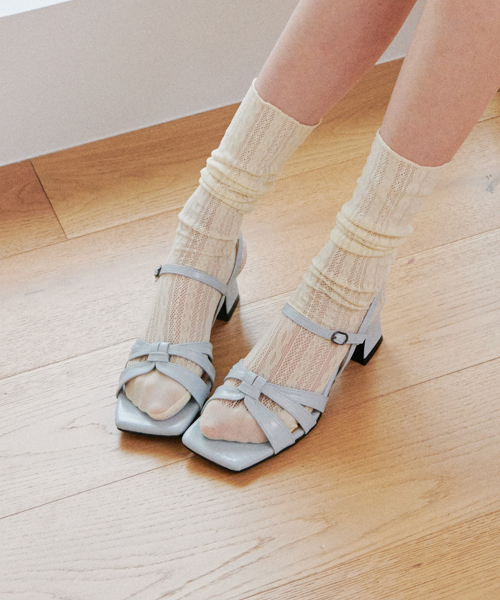 Twist Strap Mid Heel Sandals (att8002)