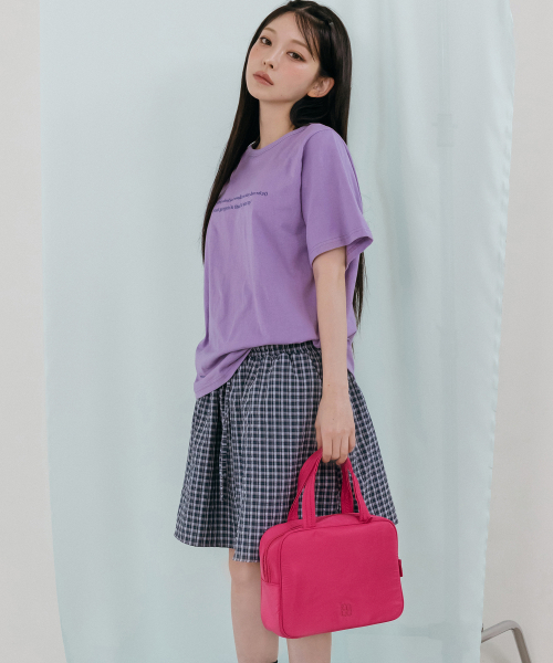 Petit 쁘띠 나일론 스퀘어 지퍼 토트백_3colors