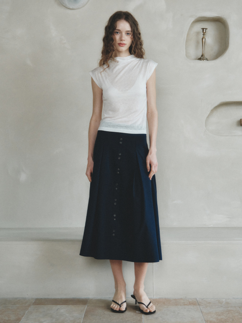 MARGARET half turtleneck T-shirt_IVORY