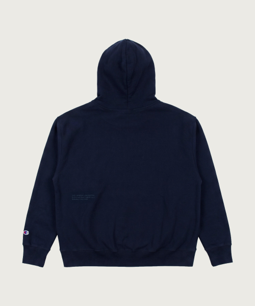 챔피온 X VVD 그래픽 후드 티셔츠 Navy