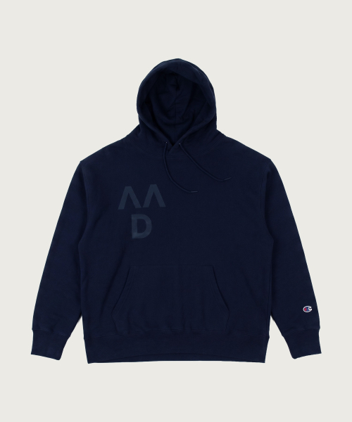 챔피온 X VVD 그래픽 후드 티셔츠 Navy