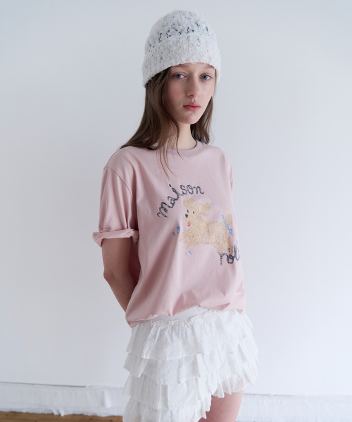 ROLA PUPPY FRIENDS T-SHIRT PINK