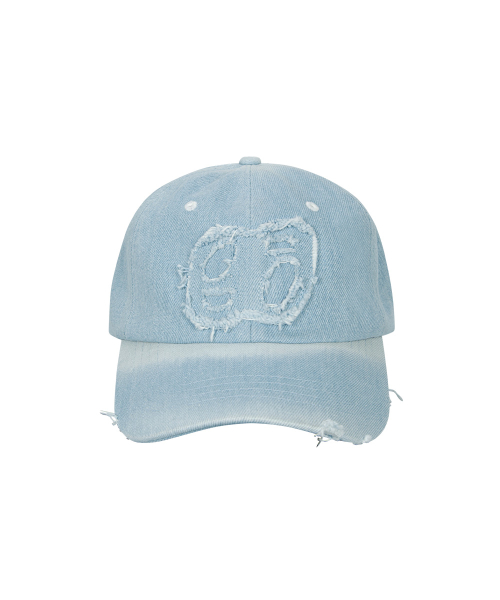 DENIM PATCH BALL CAP / LIGHT BLUE
