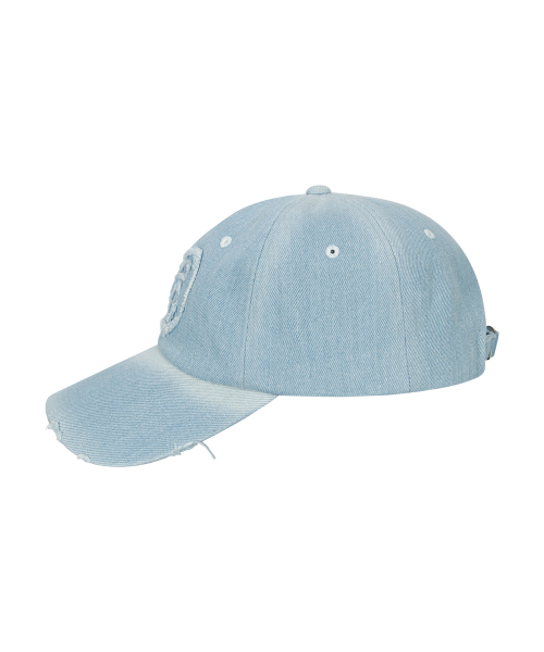 DENIM PATCH BALL CAP / LIGHT BLUE