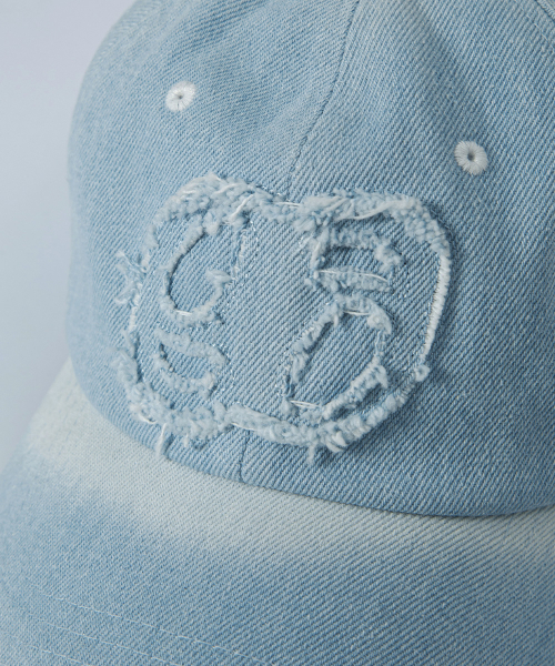 DENIM PATCH BALL CAP / LIGHT BLUE