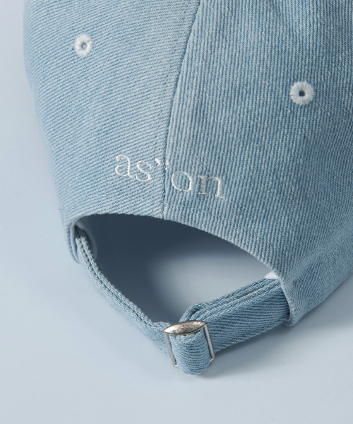 DENIM PATCH BALL CAP / LIGHT BLUE
