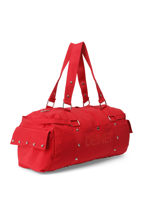 LOGO DUFFLE BAG IN RED