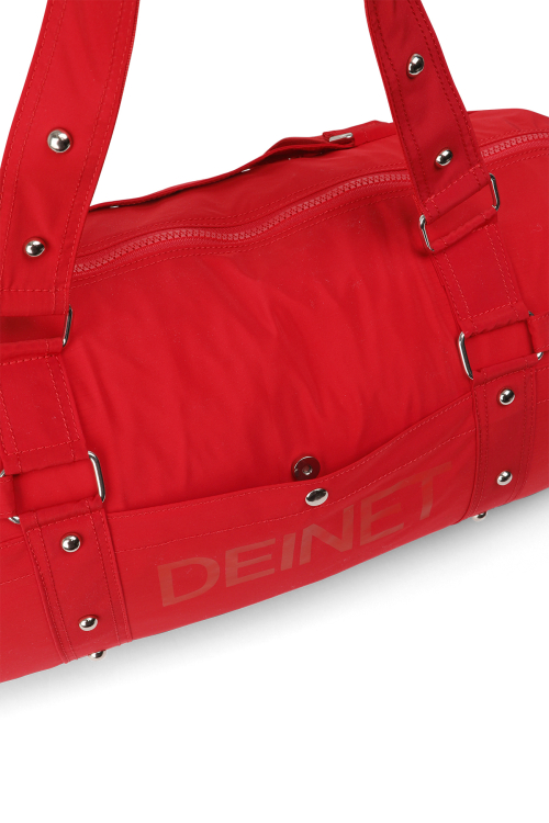 LOGO DUFFLE BAG IN RED