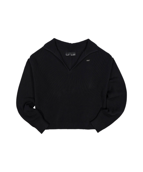 V knit - black