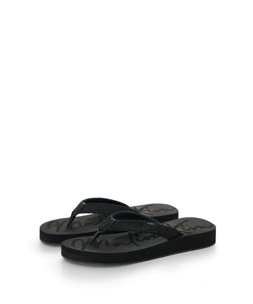 MATIN DENIM LOOP FLIP FLOP IN BLACK