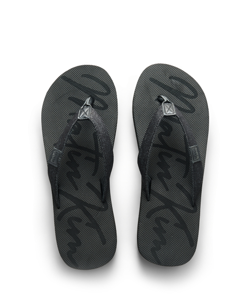 MATIN DENIM LOOP FLIP FLOP IN BLACK