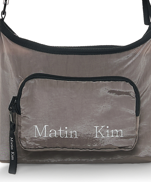 PACKABLE CROSS POCKET BAG IN GREY