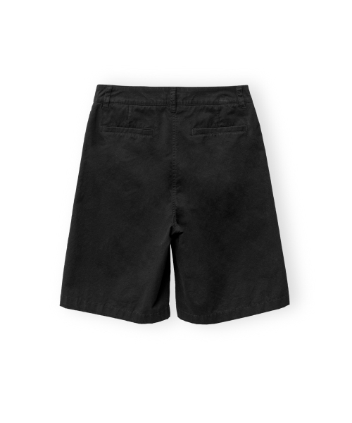 W Washed Half Pants, Black