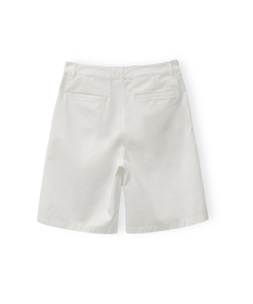 W Washed Half Pants, Ivory