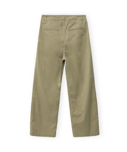 W Washed Two Tuck Pants, Beige