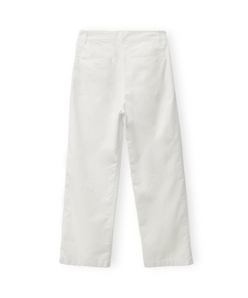 W Washed Two Tuck Pants, Ivory
