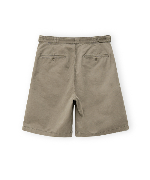 Belted Half Pants, Dark Beige
