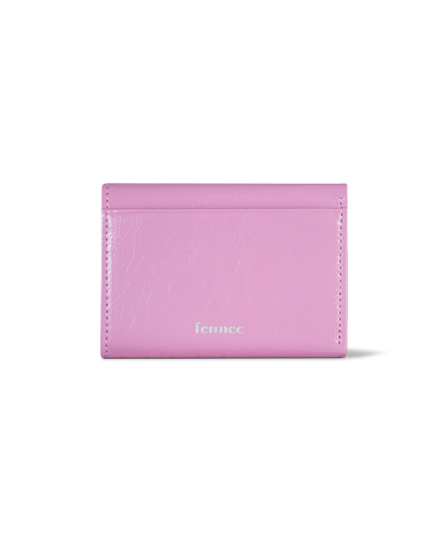 HEARTY FLAP WALLET - LILAC PINK