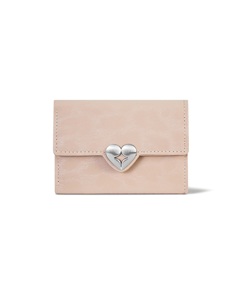 HEARTY FLAP WALLET - LEOPARD BLOSSOM