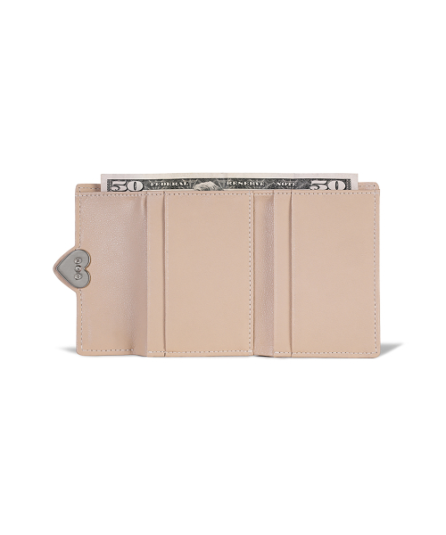 HEARTY FLAP WALLET - LEOPARD BLOSSOM