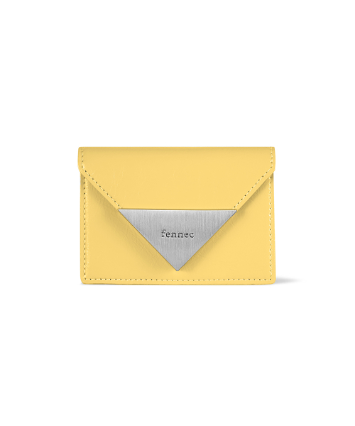 CRINKLE TRIANGLE ACCORDION POCKET - MARIGOLD