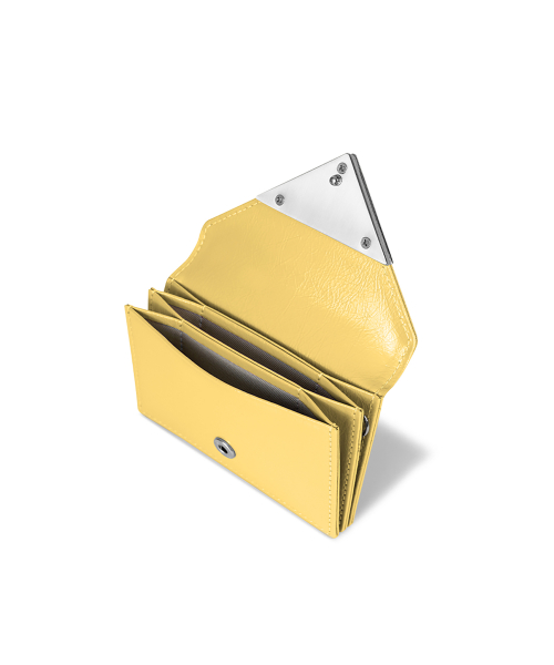 CRINKLE TRIANGLE ACCORDION POCKET - MARIGOLD