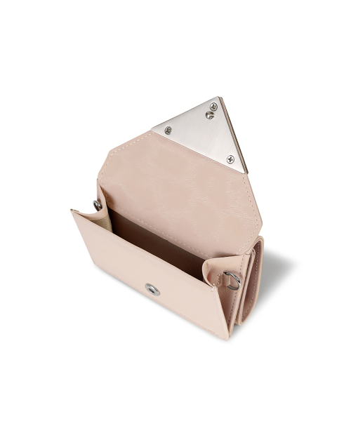 TRIANGLE TRIPLE WALLET - LEOPARD BLOSSOM