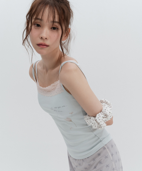 Flower lace sleeveless