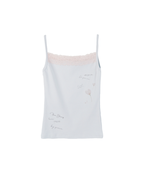 Flower lace sleeveless