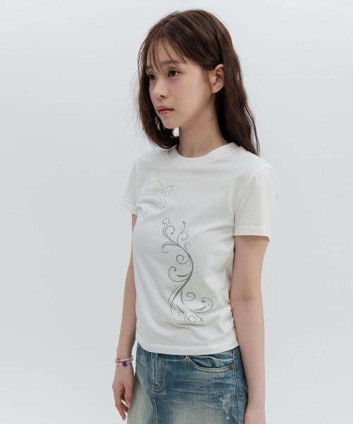 플라워 핫픽스 숏슬리브