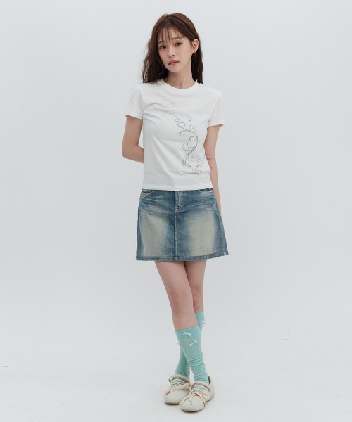 플라워 핫픽스 숏슬리브