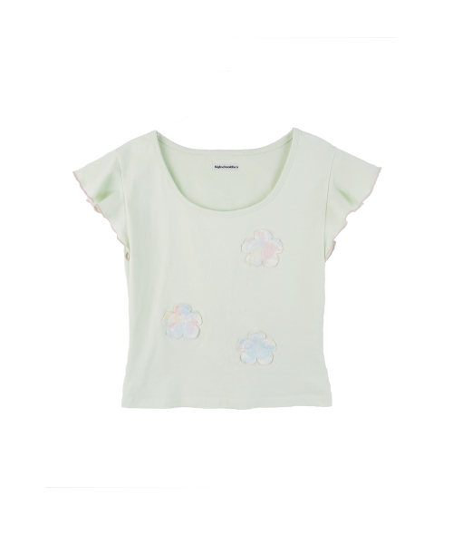 Floral Frill Short Sleeve