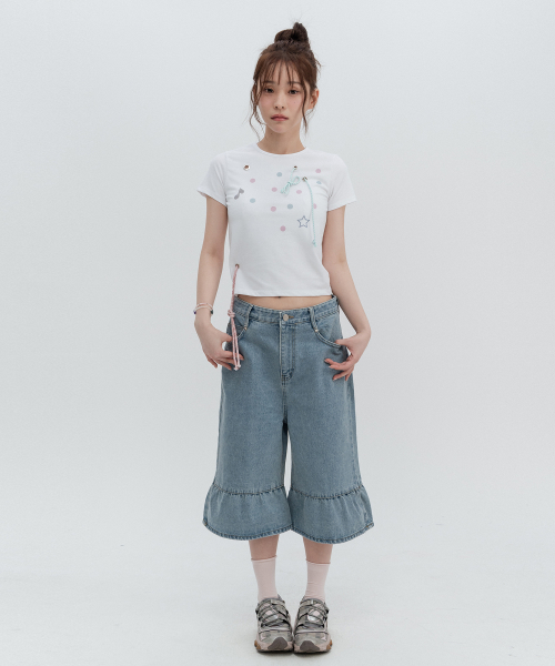 아일렛 도트 숏슬리브