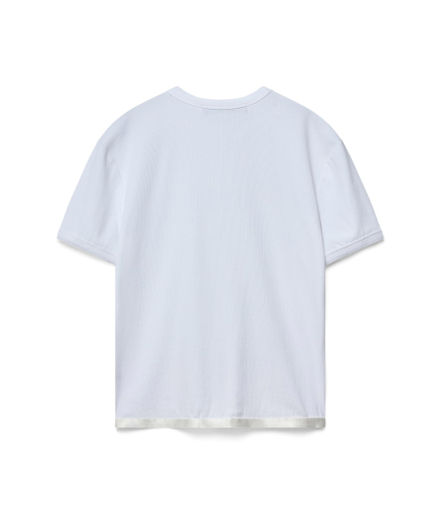 Ribbed t-shirt - white