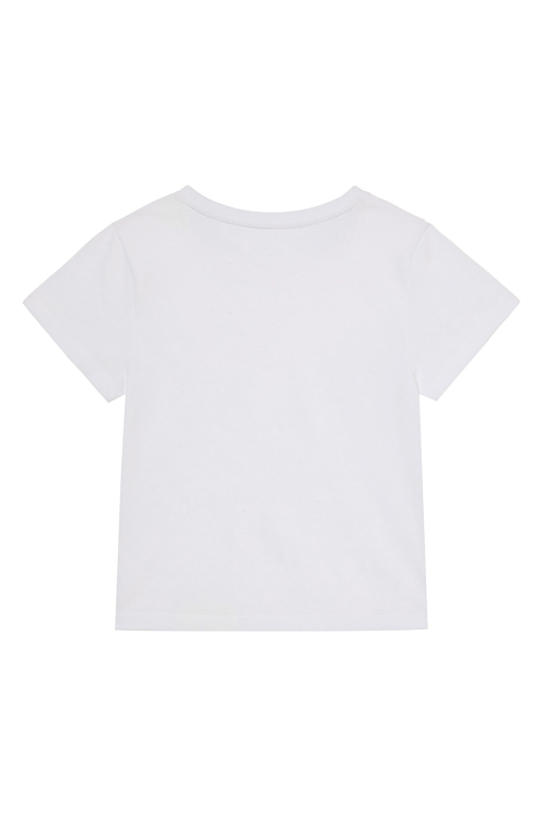 LOGO EMBROIDERY SLIMSIZED T-SHIRT IN WHITE