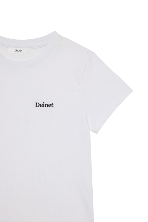 LOGO EMBROIDERY SLIMSIZED T-SHIRT IN WHITE