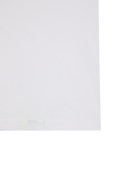 LOGO EMBROIDERY SLIMSIZED T-SHIRT IN WHITE