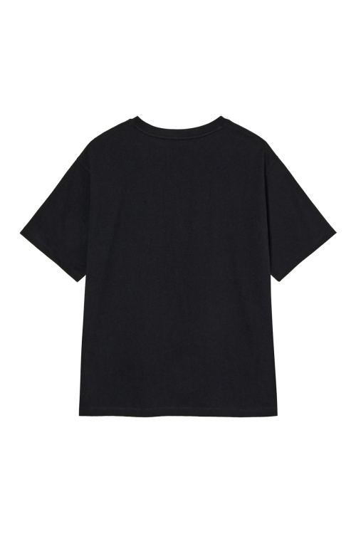 LOGO EMBROIDERY OVERSIZED T-SHIRT IN BLACK