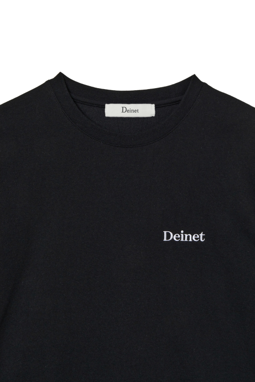LOGO EMBROIDERY OVERSIZED T-SHIRT IN BLACK