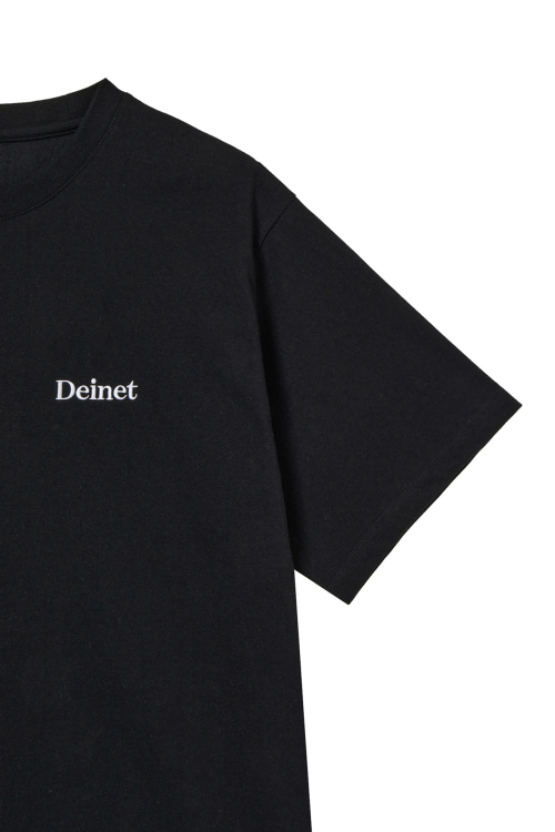 LOGO EMBROIDERY OVERSIZED T-SHIRT IN BLACK