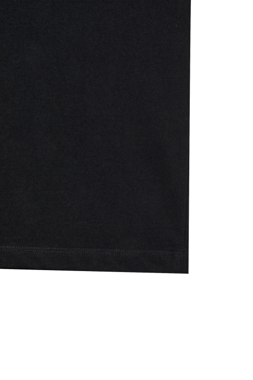 LOGO EMBROIDERY OVERSIZED T-SHIRT IN BLACK