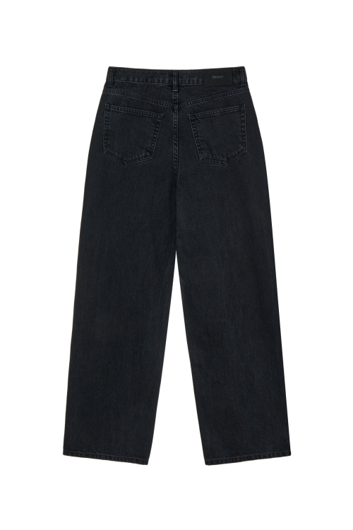 TWILL COTTON JEANS IN BLACK