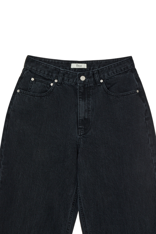 TWILL COTTON JEANS IN BLACK