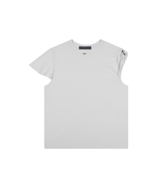 Ring slub sleeveless - white